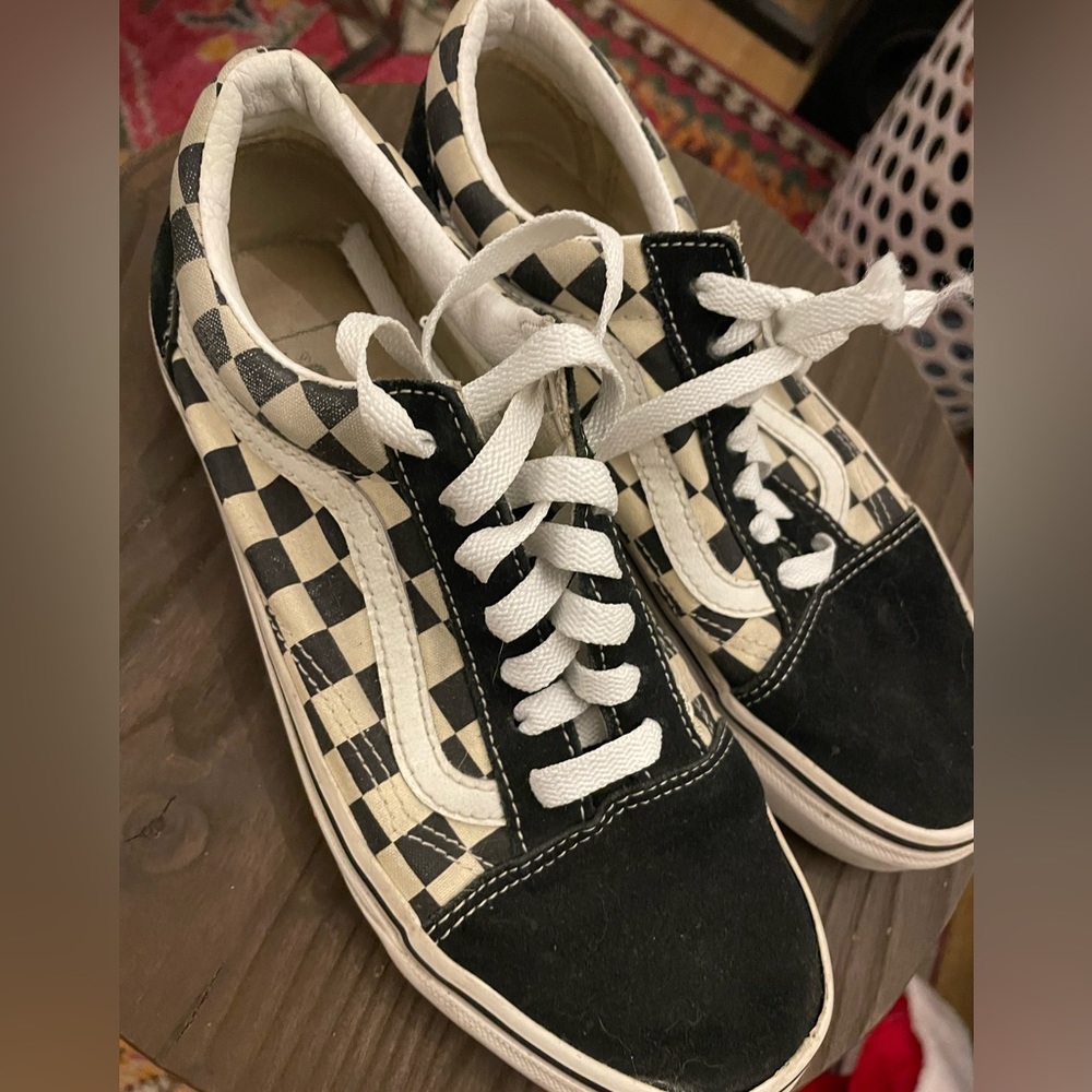 Classic Black and White Checkered Vans